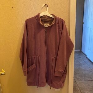 UGG Purple Zip-Up Jacket Womens 2X xxl plus size chic